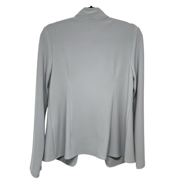 Joseph Ribkoff NWT Gray Frost Sparkle Open Front Long Sleeve Blazer Jacket 8 - Picture 9 of 14